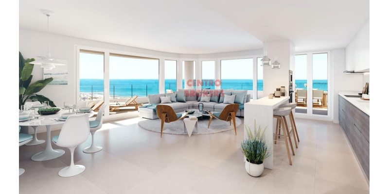 Nowe luksusowe apartamenty  blisko Walencji z dużymi tarasami i widokiem na morze